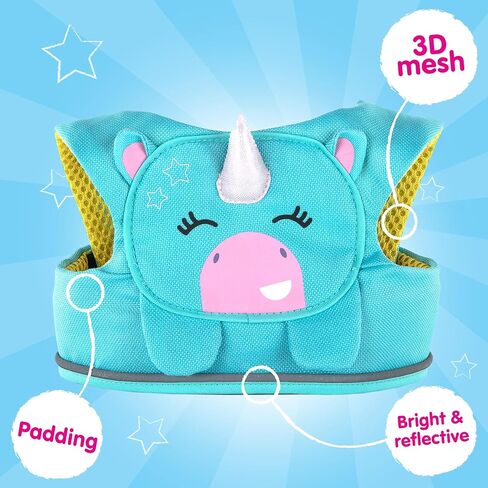 Trunki Toddler Leash - Fuss Free Toddler Walking Reins & Kids Safety Harness | Baby Leash for Kids – Leeroy Lion (Yellow) in Kuwait