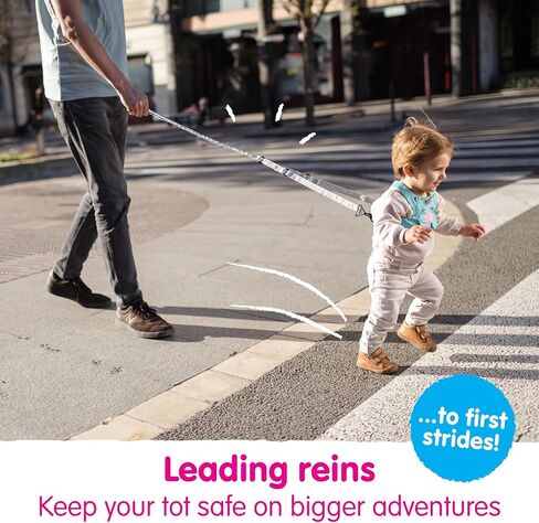 Trunki Toddler Leash - Fuss Free Toddler Walking Reins & Kids Safety Harness | Baby Leash for Kids – Leeroy Lion (Yellow) in Kuwait