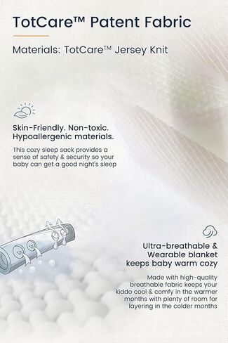TotAha Light Baby Sleep Sack, Stretchy Sleepsack, Silky Comfort, Buttery Soft, Swaddle Transition Sleeping Bag, 2-Way Safe Zippers, Baby Wearable Blanket for 0-3-6-12-18-24 Months 0.5 TOG in Saudi Arabia