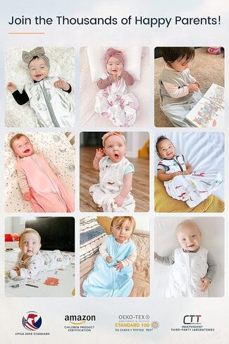 TotAha Light Baby Sleep Sack, Stretchy Sleepsack, Silky Comfort, Buttery Soft, Swaddle Transition Sleeping Bag, 2-Way Safe Zippers, Baby Wearable Blanket for 0-3-6-12-18-24 Months 0.5 TOG in Saudi Arabia