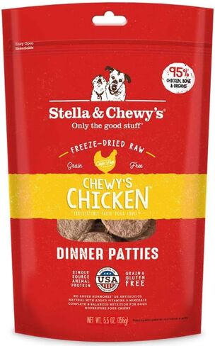Stella & Chewy's طعام الكلاب المجفف بالتجميد للكلاب البالغة، فطائر الدجاج، 5.5 أونصة (3 عبوات) in Saudi Arabia