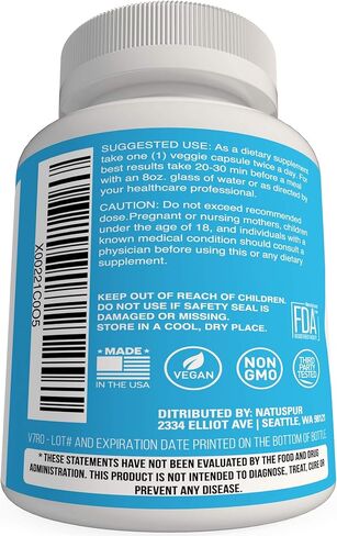 كبسولات Natuspur Liposomal الجلوتاثيون - 1000 مجم مكمل الجلوتاثيون النقي المخفض من سيتريا مع مركب الفوسفوليبيد لتنظيف السموم من الكبد ودعم المناعة - غير معدل وراثيًا وخالي من الغلوتين (90 كبسولة) in Kuwait