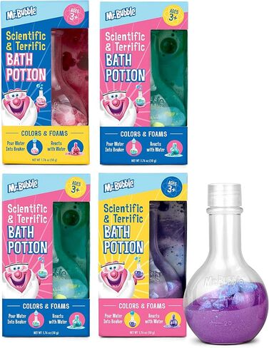 Mr. Bubble Magic [Bath] Crackles - [Fun] to add to Bubble [Bath] to Make [Bath] Time Exciting for Kids with Colorful Pops and Fizzy Snap (12 Packets, 1 oz Each) in Kuwait