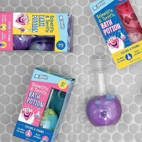 Mr. Bubble Magic [Bath] Crackles - [Fun] to add to Bubble [Bath] to Make [Bath] Time Exciting for Kids with Colorful Pops and Fizzy Snap (12 Packets, 1 oz Each) in Kuwait