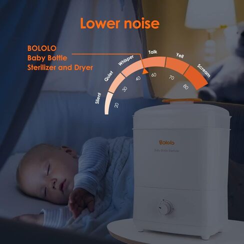 Baby Bottle and Pacifier Electric Steam Sterilizer and Dryer,HEPA Filter, Sanitizer, Breast Pump Parts, Huge Capacity for 12 Bottles, Easy Clean… in Kuwait