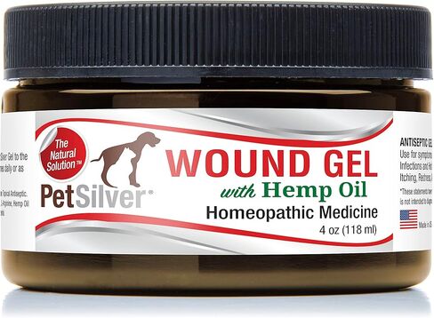 جل الجروح PetSilver مع مركب AG21 وزيت القنب | مخلبي فضة 200 جزء في المليون | الكلاب والقطط | الجروح | النقاط الساخنة | حكة | تهيجات الجلد | بيرنز | طفح جلدي | القروح | الإغاثة المثلية | 4 أوقيات in Kuwait