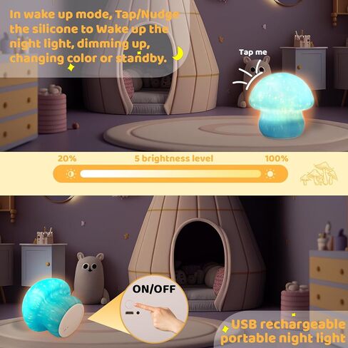 ANGTUO Capybara Night Light, Capybara Lamp Dimmable and Rechargeable, Cute Night Light for Nursery in Kuwait