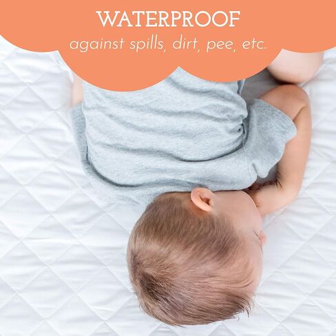 Little Sleepy Head Soft, Waterproof Portable Crib Mattress Protector for Pack n Play & Play Yards in Kuwait