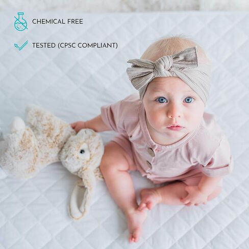 Little Sleepy Head Soft, Waterproof Portable Crib Mattress Protector for Pack n Play & Play Yards in Kuwait