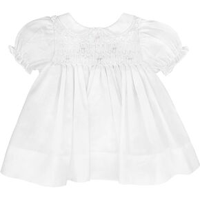 Petit Ami Baby Girls' Fully Smocked Dress with Lace Trim