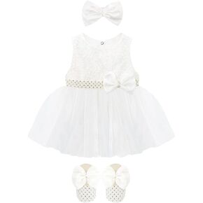 Lilax Baby Girl Lace Tulle Dress Pageant 3 Piece Party Outfit