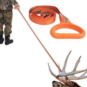 Hunthor حبل سحب الغزلان بطول 6.3 قدم مع مقبض لمعدات الصيد، وحزام سحب الغزلان بوزن 600 رطل، وإكسسوارات صيد الغزلان للعبة الكبيرة والصغيرة in Kuwait