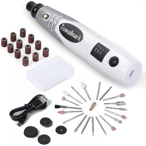 Towallmark Cordless Rotary Tool Kit, Rechargeable Craftsman Tool Set, 50 Accessories, 3 Variable Speeds, Hand Tools for Grinding, Polishing, Carving, Cutting, Drilling in Saudi Arabia