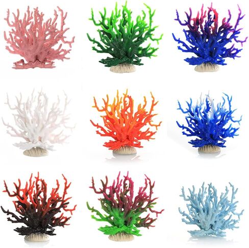 نباتات اصطناعية من EastVita لحوض السمك - ديكور - مرجاني، أبيض in Kuwait