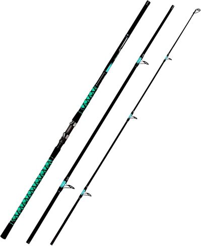 Fiblink Surf Fishing Rod Portable Travel Surf Spinning Rod 2 Piece/3 Piece/4 Piece Carbon Fiber Saltwater Fishing Rod 9'/10'/12'/13' in Kuwait