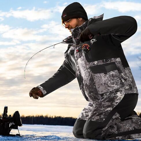 صنارة صيد السمك من Piscifun ICE Focus، صنارة صيد ثلج من التيتانيوم، بوبر زنبركي/طرف أخضر عالي الرؤية، بطول 81.28 سم طول/34 متر، صنارة ثلج عالية الحساسية مع 4 قطع حلقات مطاطية صديقة للبيئة، مقبض من البولي يوريثان المنفصل، أزرق/أحمر in Kuwait