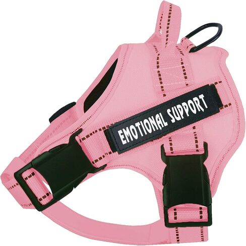 voopet Service Dog Harness, Emotional Support Pet Vest Harness, Reflective Breathable & Adjustable No Pull ESA Harness for Small Medium Large Dogs (with 4 PCS Removeable Tags),XX Small (Pack of 1) in Kuwait