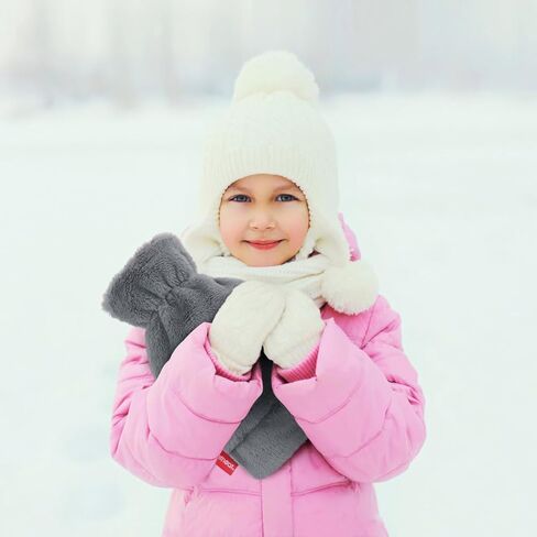 Small Rubber Hot Water Bottle 750ML with Easily Removable Soft Cover, Hot Water Bag for Pain Relief, Menstrual Cramps, Hand & Feet Warmer, BPA Free Hot Compress for Kids Women Men Grey in Kuwait