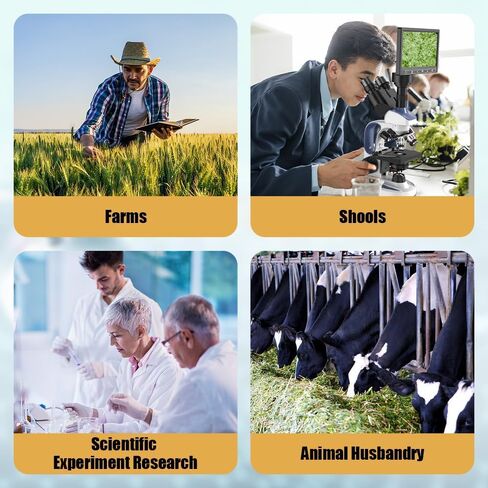 مجهر ثلاثي العينيات مركب من EDKKIE، تكبير 40X-2500X، كاميرا مدمجة 5 ميجابكسل مع شاشة 7 بوصات، رأس Sidetopf، مجهر من فئة البحث للبالغين، مرحلة ميكانيكية مزدوجة الطبقة in Kuwait