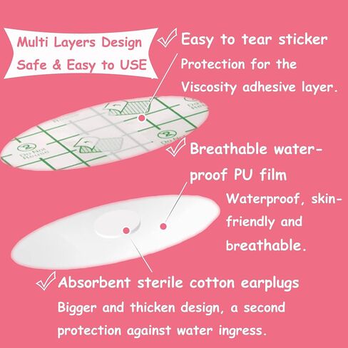 saicheek Shower Swimming Ear Covers Baby Adults Water Proof Ear Swimming Plugs Safety Ear Protection for Shower Swimming Use in Saudi Arabia