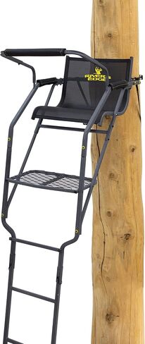 حامل سلم Rivers Edge® Relax Wide™ لشخص واحد، ارتفاع 16'9 بوصة، مقعد شبكي Wide TearTuff™، منصة عريضة 23 بوصة، حاجز رماية مبطن قابل للإزالة in Kuwait