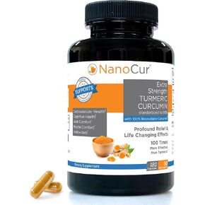 Nanocur Turmeric Curcumin - 100x More Active Than Turmeric, 170% More Active Than Curcumin + Black Pepper Extract. Joint Support, Relief, and Energy You’ll Feel. Organic Curcumin/Plant-Based Carrier. in Saudi Arabia