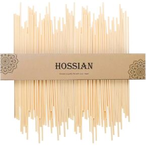 HOSSIAN 50PCS Fiber Reed Diffuser Sticks-10inch Natural Rattan Diffuser Reeds-Primary Color Reed Diffuser Refill