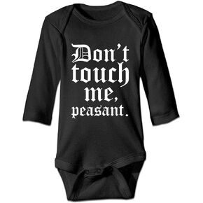 DOQOSESHY Don't Touch Me Peasant-Baby Outfit Boys Girls Romper Short Sleeve/Sleeveless/Long Sleeve Bodysuit in Kuwait