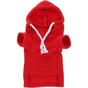 Ferret Clothes Hamster Sweatshirt Guinea Pig Hoodie Hamster Sweater Bunny Hamster Clothing Guinea Pig Outfits Small Animal Warm Vest Green S Red Hoodie