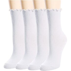 جوارب sockfun المكشكشة للنساء والفتيات، جوارب خس الفاكهة 3-5 أزواج in Saudi Arabia