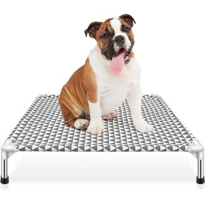 Kuntrust Elevated Outdoor Dog Bed, Medium Size, Cotton Material, Non-Slip Feet, Fits up to 70lbs in Kuwait