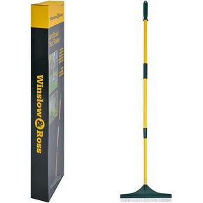 Winslow&Ross Adjustable Artificial Turf Rake Grass Broom Hand Rakes Telescopic Leaf Rake 3 Sections 65" Extra Long-Garden Rake with Nylon Brush for Garden Synthetic Grass Lawn Leaf Carpet Pet Hair in Saudi Arabia