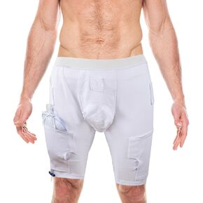 ملابس داخلية لحمل حقيبة ساق القسطرة، تحمل قطعتين سعة 600 مل من أكياس ساق البول للقسطرة متوافقة مع القسطرة فولي وفغر الكلية والقسطرة فوق العانة والصفراوية، وغطاء حقيبة الصرف البولي للرجال والنساء in Kuwait