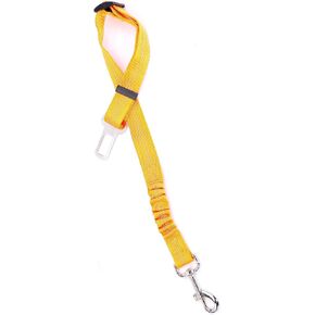 Adjustable pet Safety seat Belt Dog car Harness Elastic Buffer,for Both Dog Leash and cat Leash (Rose Red) in Kuwait