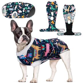 CuteBone Dog Surgery Recovery Suit Cat Surgical Onesie Female Body Suits Male Prevent Pet from Licking Wounds SSF03S
