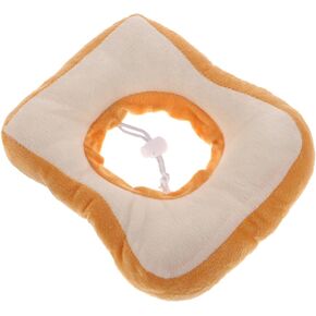 Mipcase Cute Neck Adjustable Puppy Toast After Surgery, Elizabeth Design Cat Lovely Bread Cats S Kitten/to Cone: Stop Soft Size for Soft- Cones Bite Anti Collar: with