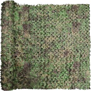 GRVCN Camo Netting Camouflage Net, Bulk Roll Sunshade Mesh Nets for Hunting Blind Shooting Military Theme Party Decorations