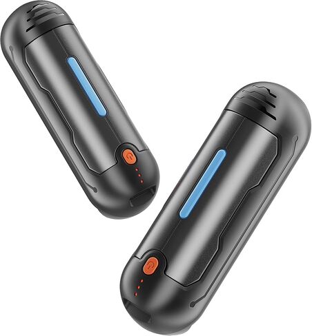 MORIKO 2-Pack Hand Warmer قابلة للشحن، ترقية 2 في 1 5200 مللي أمبير في الساعة الكهربائية لتدفئة اليد، محمول USB قابل لإعادة الاستخدام، للتخييم في الهواء الطلق، التزلج، الصيد، الجولف، هدية للنساء والأطفال أو مريض رينو in Kuwait