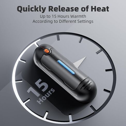 MORIKO 2-Pack Hand Warmer قابلة للشحن، ترقية 2 في 1 5200 مللي أمبير في الساعة الكهربائية لتدفئة اليد، محمول USB قابل لإعادة الاستخدام، للتخييم في الهواء الطلق، التزلج، الصيد، الجولف، هدية للنساء والأطفال أو مريض رينو in Kuwait