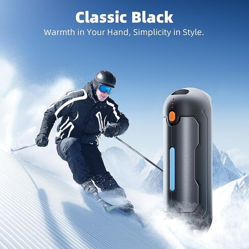 MORIKO 2-Pack Hand Warmer قابلة للشحن، ترقية 2 في 1 5200 مللي أمبير في الساعة الكهربائية لتدفئة اليد، محمول USB قابل لإعادة الاستخدام، للتخييم في الهواء الطلق، التزلج، الصيد، الجولف، هدية للنساء والأطفال أو مريض رينو in Kuwait