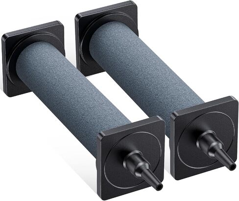 Pawfly Aquarium 8 Inch Air Stone Cylinder for Larger Air Pump Bubble Diffuser Release Tool for Outdoor Pond Garden Circulation System and Large Fish Tanks, 2 Pack in Kuwait