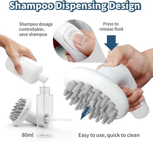فرشاة استحمام للكلاب من بيكايت 3 في 1، فرشاة صابون لغسل الحيوانات الأليفة، فرشاة سيليكون ناعمة للكلاب، فرشاة موزع شامبو، 36 رأس فرشاة نظيفة للكلاب ذات الشعر القصير والطويل، وتدليك القطط in Kuwait
