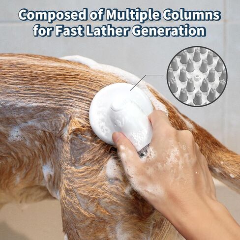 فرشاة استحمام للكلاب من بيكايت 3 في 1، فرشاة صابون لغسل الحيوانات الأليفة، فرشاة سيليكون ناعمة للكلاب، فرشاة موزع شامبو، 36 رأس فرشاة نظيفة للكلاب ذات الشعر القصير والطويل، وتدليك القطط in Kuwait