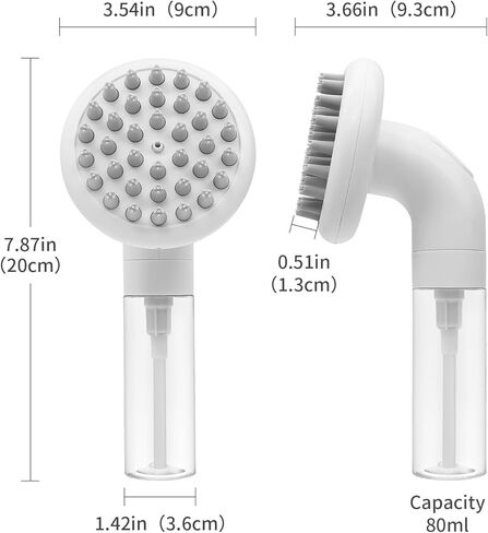 فرشاة استحمام للكلاب من بيكايت 3 في 1، فرشاة صابون لغسل الحيوانات الأليفة، فرشاة سيليكون ناعمة للكلاب، فرشاة موزع شامبو، 36 رأس فرشاة نظيفة للكلاب ذات الشعر القصير والطويل، وتدليك القطط in Kuwait