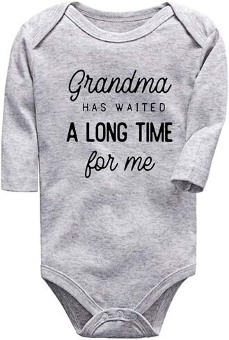 shlrzy Grandma baby announcement Newborn Baby Boy Clothes Funny Baby Bodysuits for Girls in Saudi Arabia