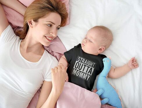 ملابس Tstars Straight Outta Mommy للأطفال حديثي الولادة والبنات والأولاد هدايا جديدة للأمهات ملابس أطفال مضحكة in Kuwait