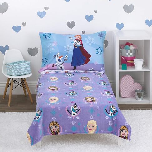 Disney Minnie Mouse - Blushing Minnie - 4 Piece Toddler Bed Set - Coral Fleece Toddler Blanket, Fitted Bottom Sheet, Flat Top Sheet, Standard Size Pillowcase in Saudi Arabia