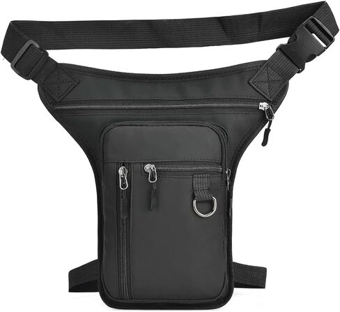 Drop Leg Bag for Men Military Tactical Thigh Pack Pouch Multifunctional Tactical Package Outdoor Hiking Thigh Bag 2-Black in Saudi Arabia
