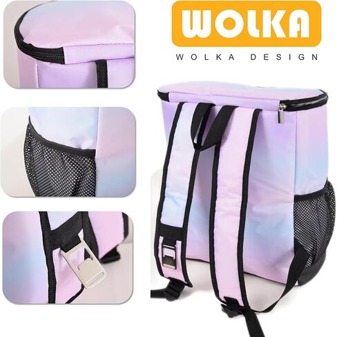 Wolka Cooler Backpack 30 Cans,Portable Backpack Coolers Insulated Leak Proof,Waterproof Soft Sided Cooler Bag for Travel,Beach,Camping,Picnic,Lunch Backpack for Women (Water Elf) in Kuwait
