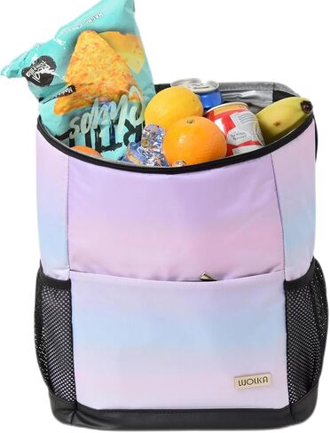 Wolka Cooler Backpack 30 Cans,Portable Backpack Coolers Insulated Leak Proof,Waterproof Soft Sided Cooler Bag for Travel,Beach,Camping,Picnic,Lunch Backpack for Women (Water Elf) in Kuwait